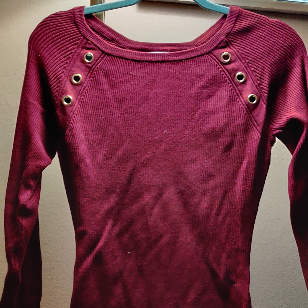 Red Detailed Top